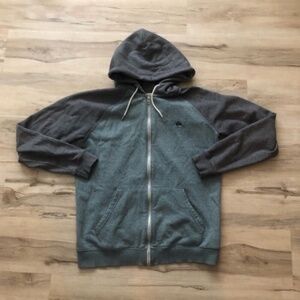 Quiksilver Gray Zip Up Hoodie